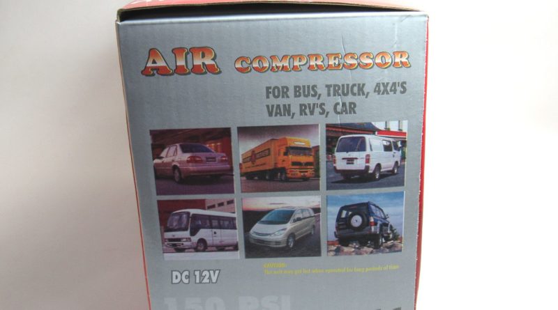 Portable 12V DC Air Compressor Box End