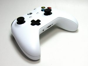 View of Xbox One controller on an angle