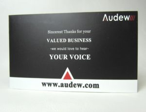 closeup of card