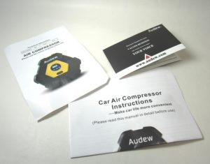 Air compressor paperwork included